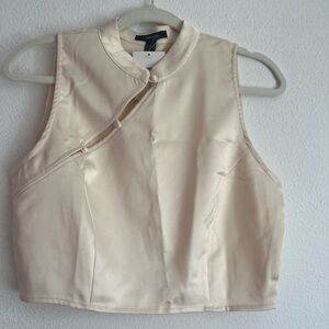 Forever 21 Satin-Like Crop Top